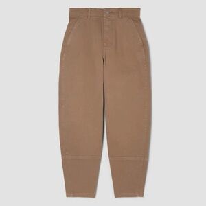 Everlane Cropped Utility Barrel Pant — Tan